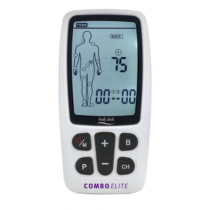 Body Clock 3 in 1 Combo Elite - elektroterapeuticky prístroj s 60 programy TENS, EMS, MASÁŽ