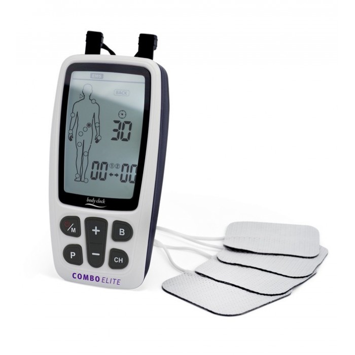 Body Clock 3 in 1 Combo Elite - elektroterapeuticky prístroj s 60 programy TENS, EMS, MASÁŽ