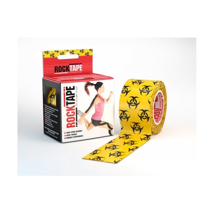 RockTape -  kineziologická tejpovací páska - žlutá biohazard