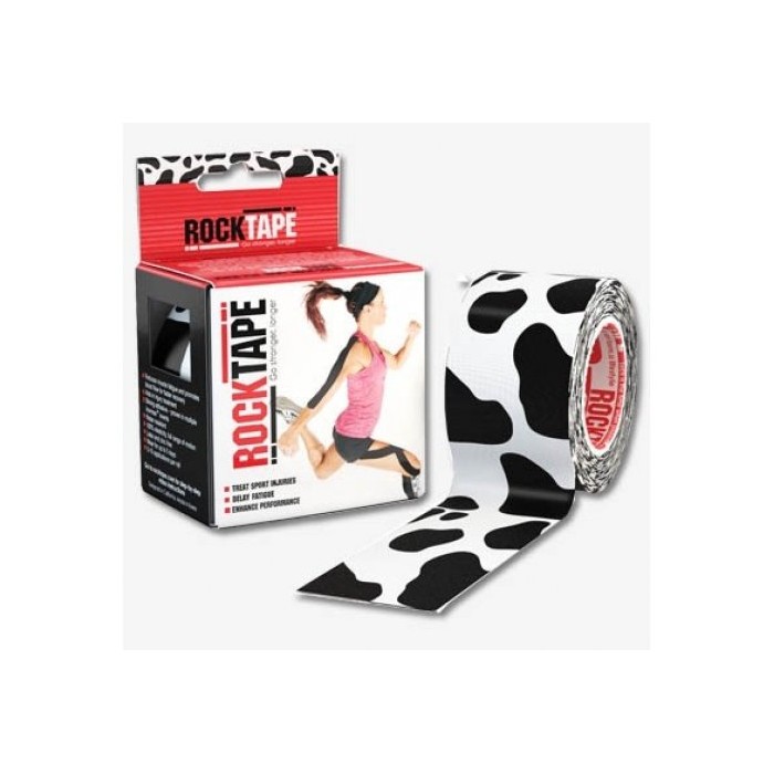 RockTape -  kineziologická tejpovací páska - bíločerná, kráva