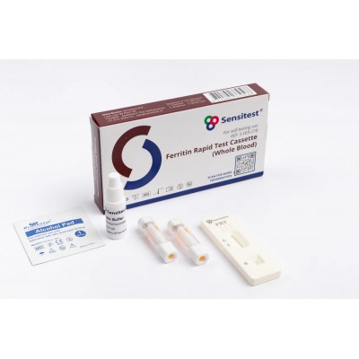 Sensitest Ferritin test – domáci test na stanovenie hladiny železa v krvi