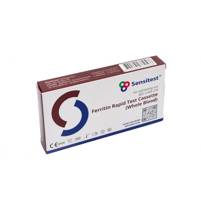 Sensitest Ferritin test - domácí test na určení hladiny železa v krvi